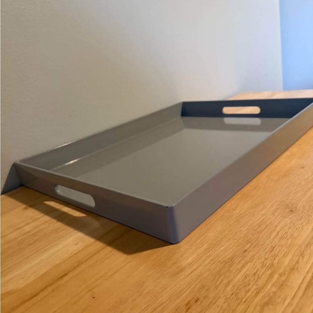 Gray Rectangular Serving Tray - Picture 3 of 4